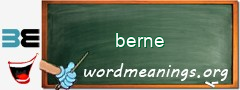 WordMeaning blackboard for berne